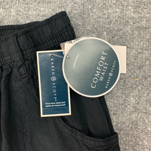 Karen Scott Capri Pants Womens XS Extra Small Comfort Waist Pull On Gaucho *READ - Picture 7 of 12